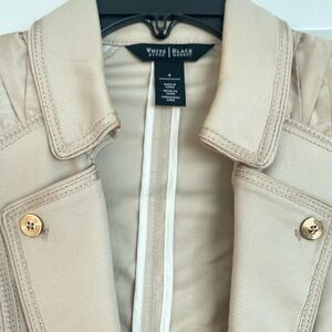 White House Black Market Beige Trench Coat
